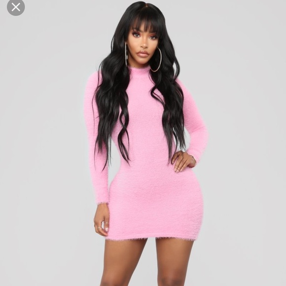 fashion nova fur dress